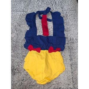 Baby Girl Snow White Costume Romper with Headband 6-12 months